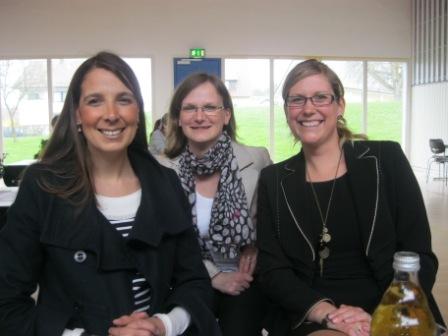 Women power of Huchenfeld: Rebecca Stralendorff, headmistress of the school, Susanne Bräutigam and Sabine Gebhart